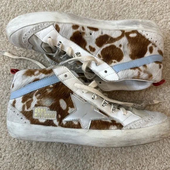 Golden Goose Shoes Golden Goose Cow Print Sneakers Poshmark